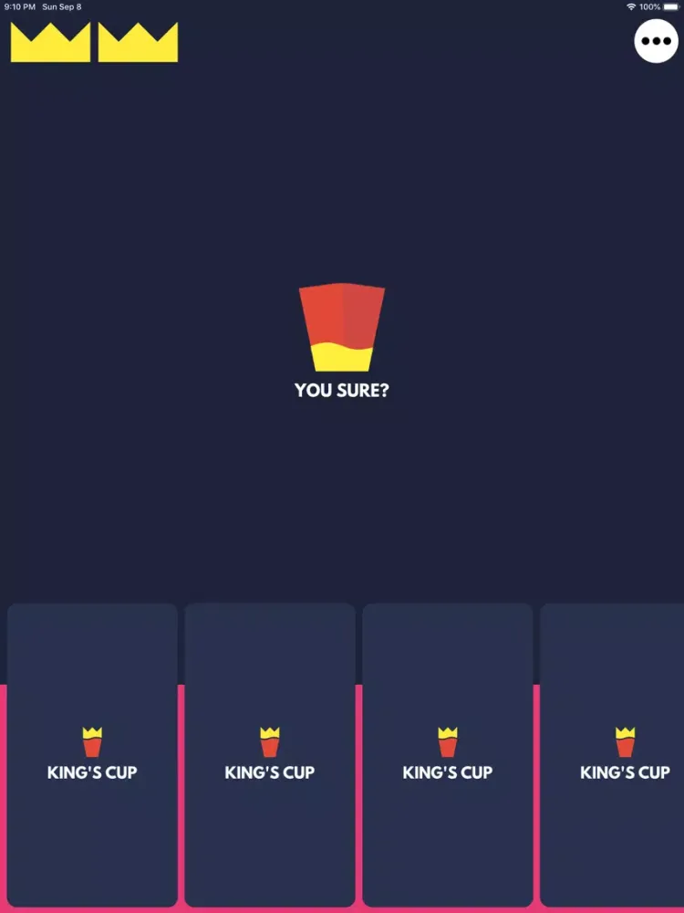 King's Cup - Draw & Drink iPad  سکرین شاٹس