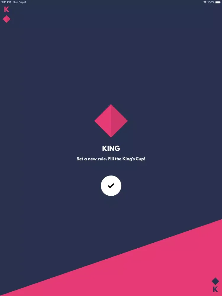 King's Cup - Draw & Drink iPad  سکرین شاٹس