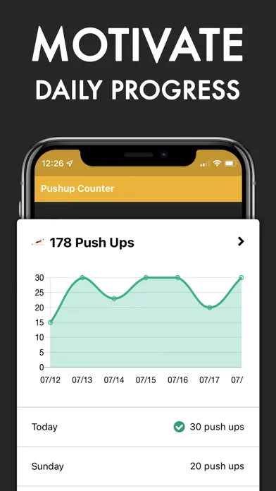 Screenshot di Pushups Counter