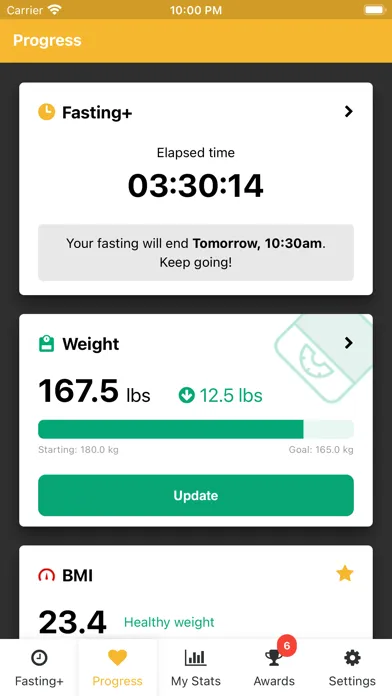 Intermittent Fasting+ Tracker 스크린샷
