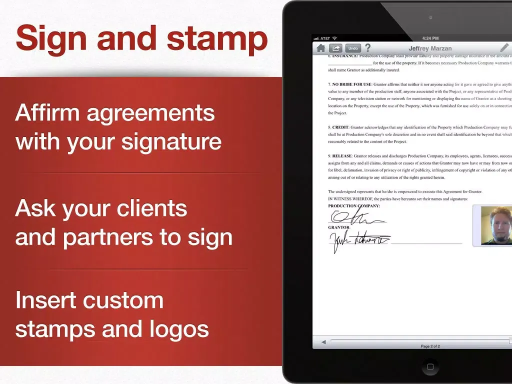 ภาพหน้าจอของ Form Tools PDF - quickly fill out an agreement, a contract or an entry iPad 
