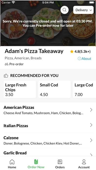 Adam's Pizza Takeaway應用截圖
