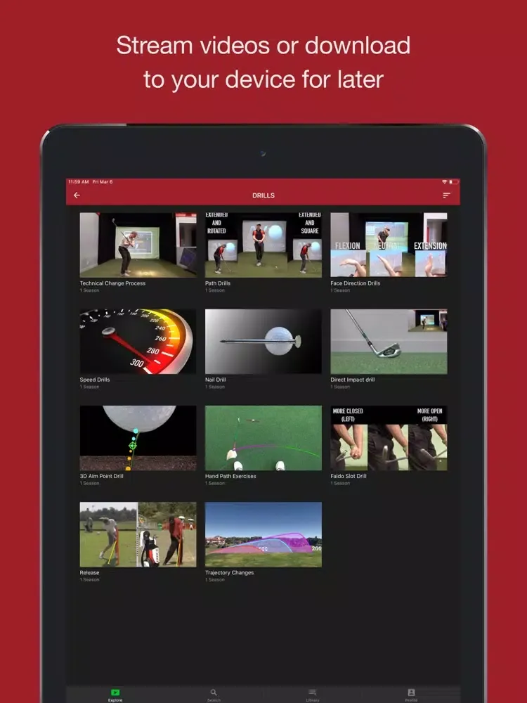 تصاویر Next Level Golf TV iPad 