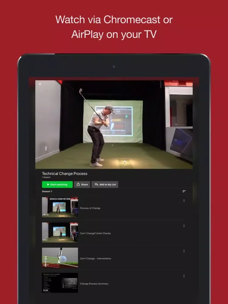 تصاویر Next Level Golf TV iPad 