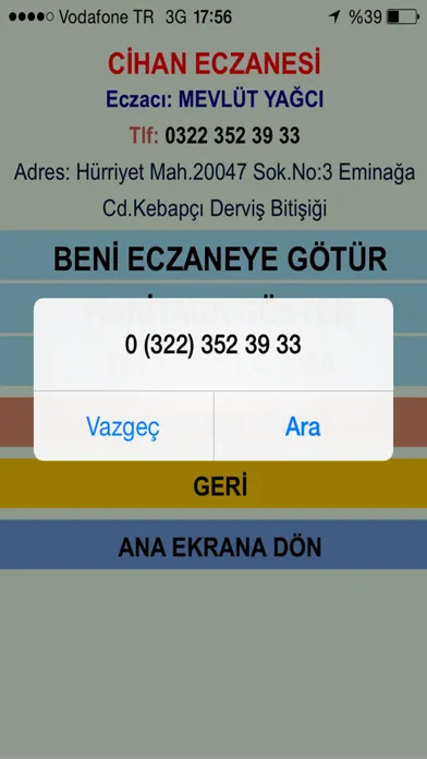 Скриншоты Nöbetçi Eczane Adana