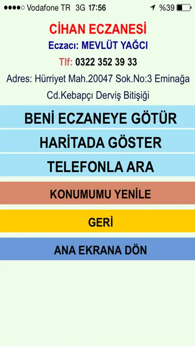 Скриншоты Nöbetçi Eczane Adana