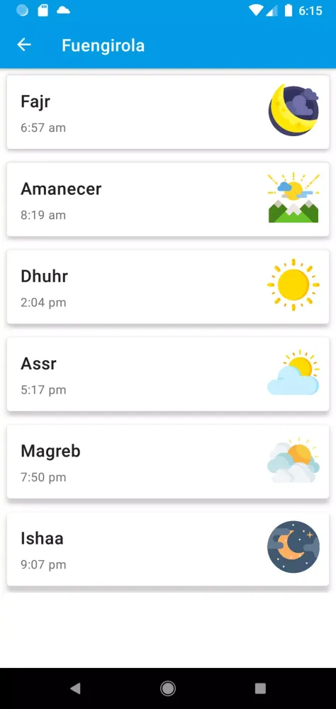 Adan España - horario de salat Screenshots