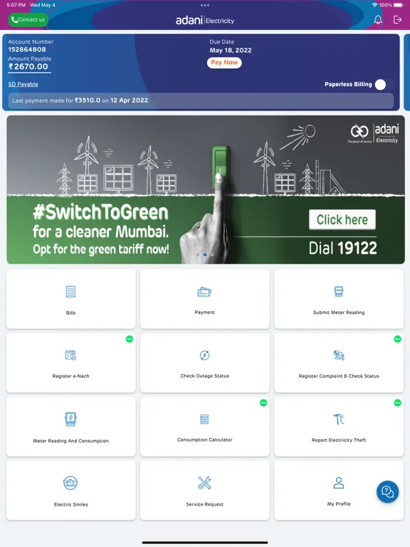 Adani Electricity iPad  Ekran Görüntüleri