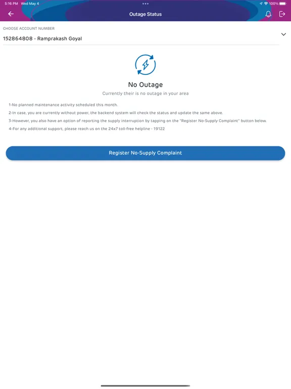 Adani Electricity iPad  Ekran Görüntüleri