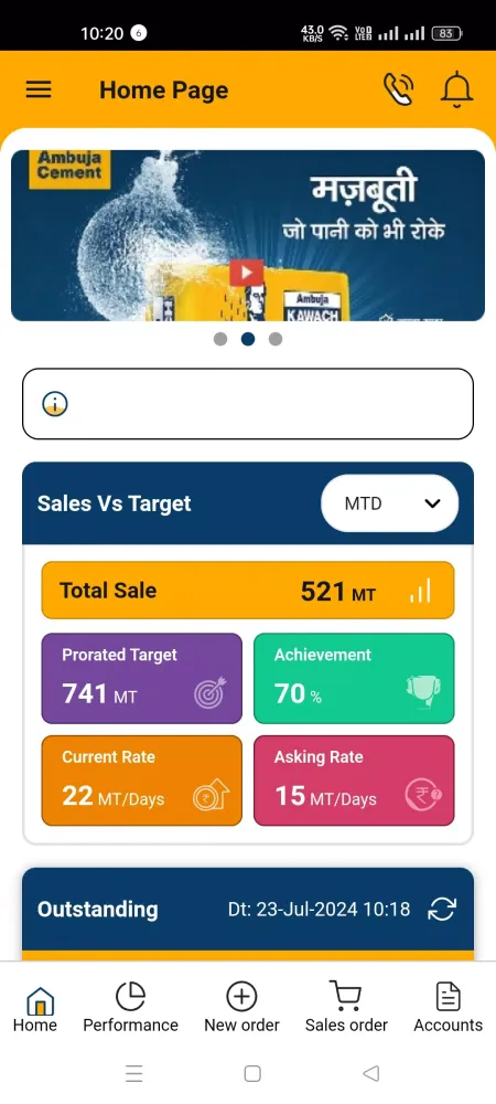 Capturas de pantalla de Adani Cement Connect
