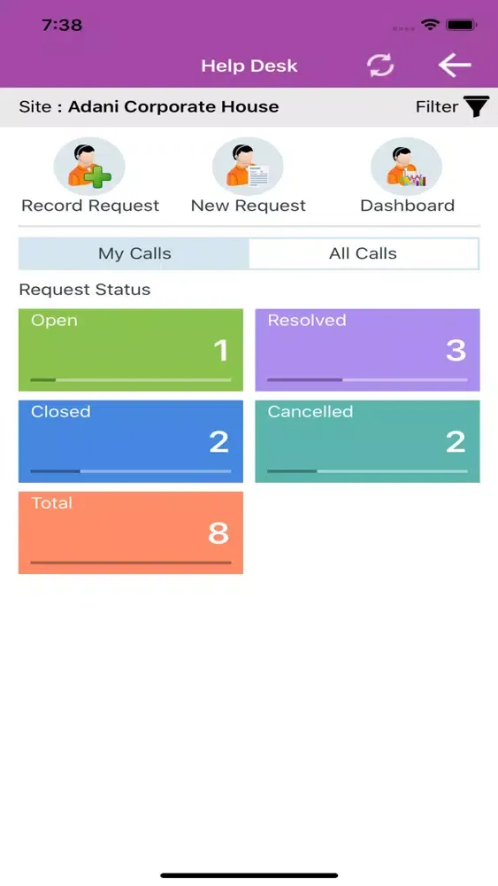 Adani-eFACiLiTY FM App Screenshots