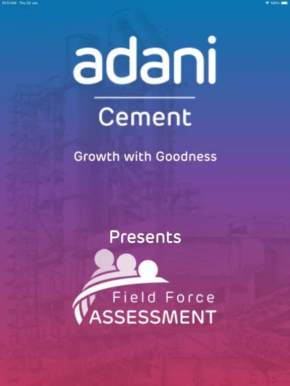 Field Force Assessment - Adani iPad  स्क्रीनशॉट