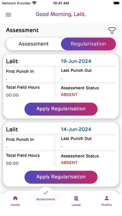 Field Force Assessment - Adani स्क्रीनशॉट