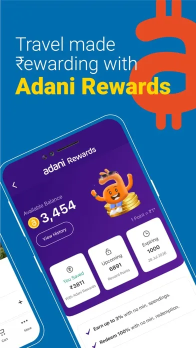 Tangkapan layar Adani One: Travel Shop Rewards
