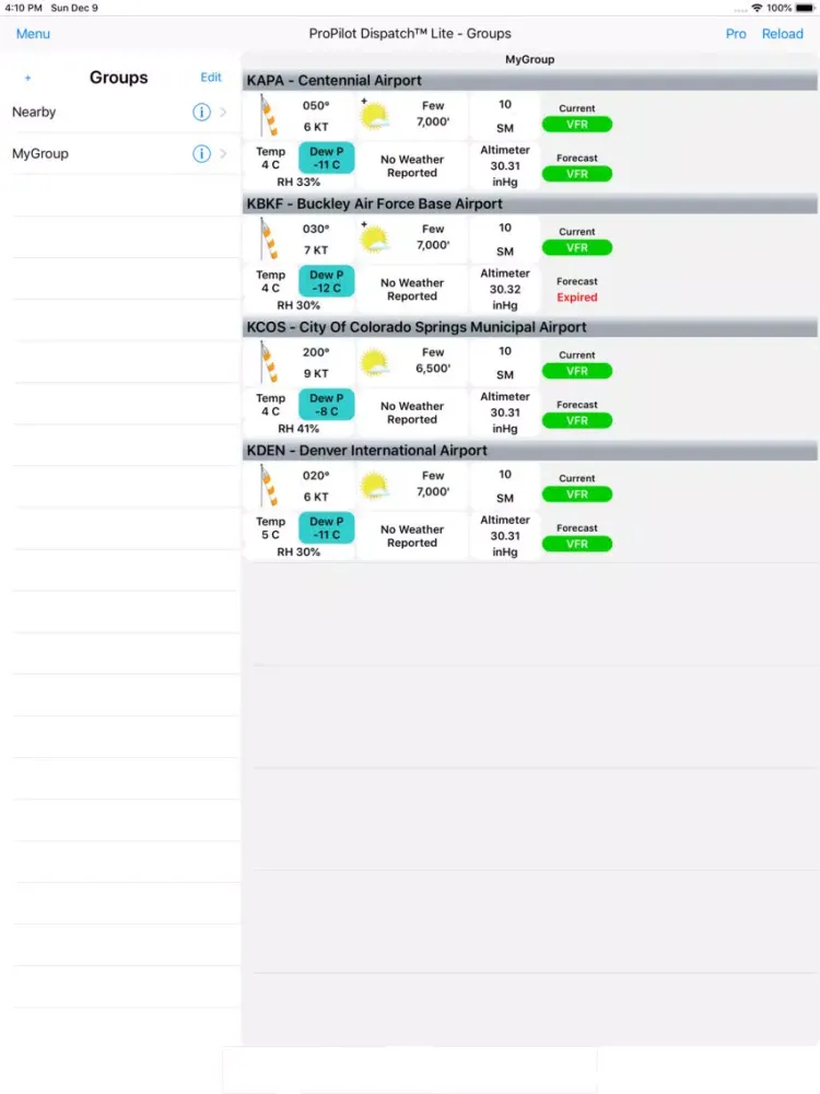 تصاویر ProPilot Dispatch Lite iPad 