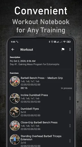 Capturas de tela do GymUp PRO - workout notebook