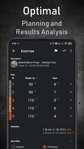 Capturas de tela do GymUp PRO - workout notebook