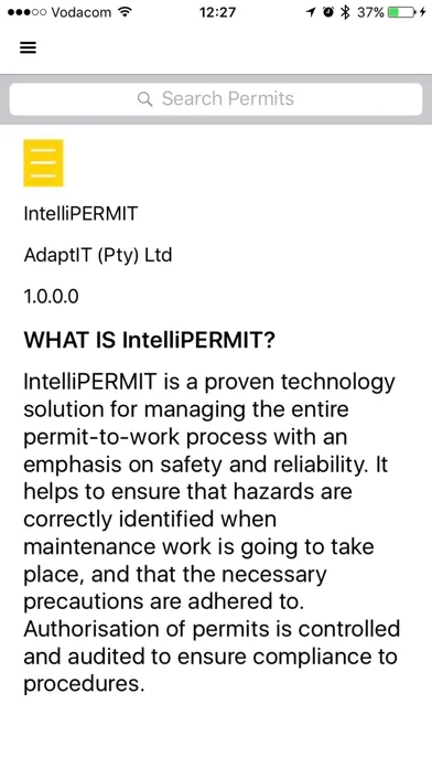 IntelliPERMIT Mobile應用截圖