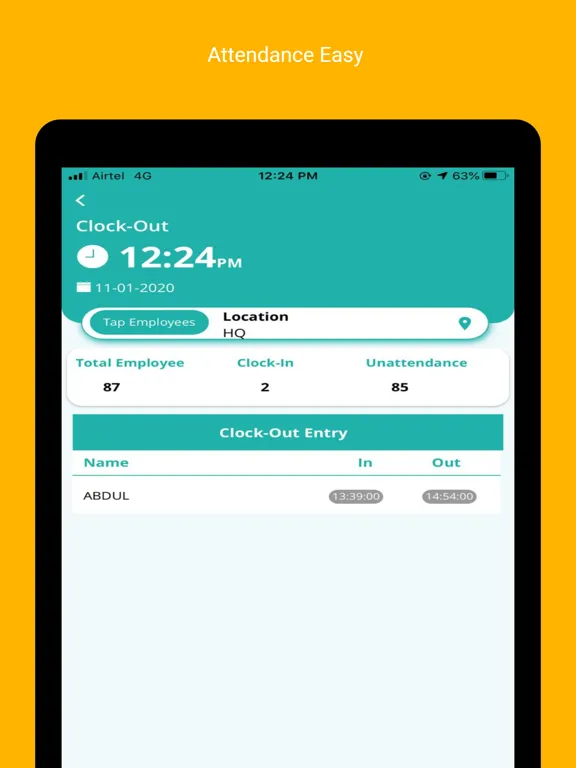 Capturas de pantalla de Adaptive Pay Admin iPad 