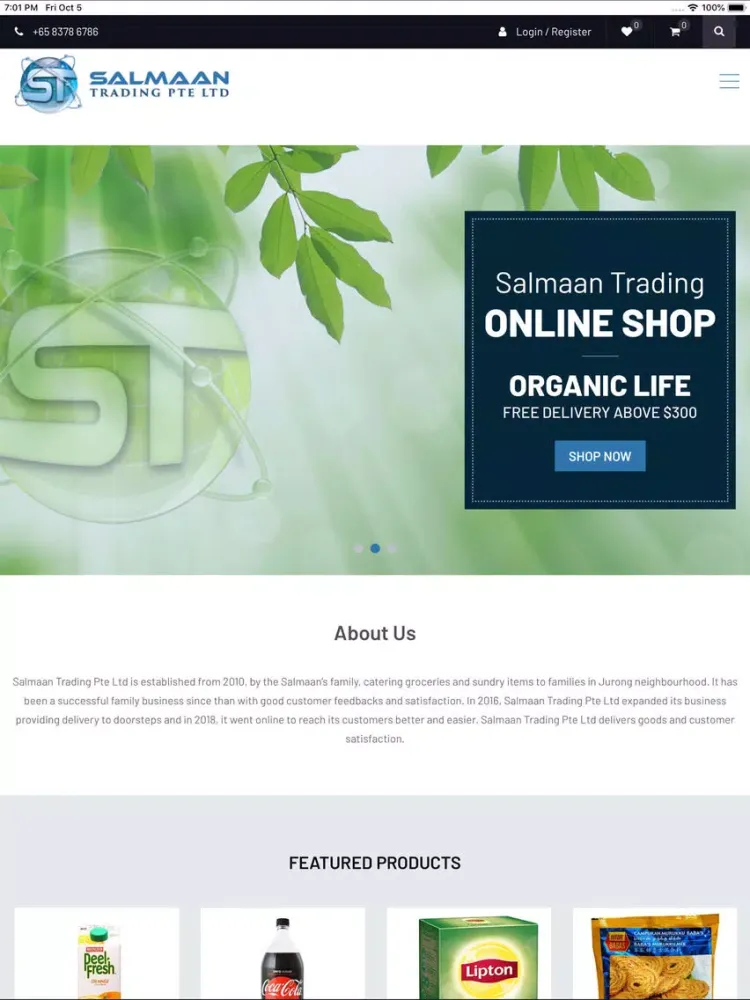 Salmaan Trading Pte Ltd iPad  سکرین شاٹس