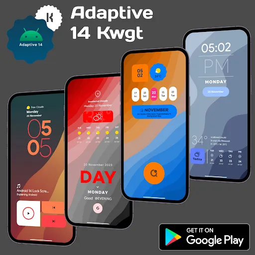 Adaptive 14 Kwgt 스크린샷