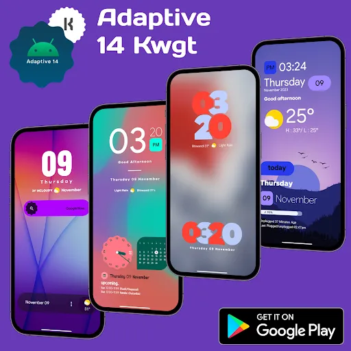 Adaptive 14 Kwgt 스크린샷