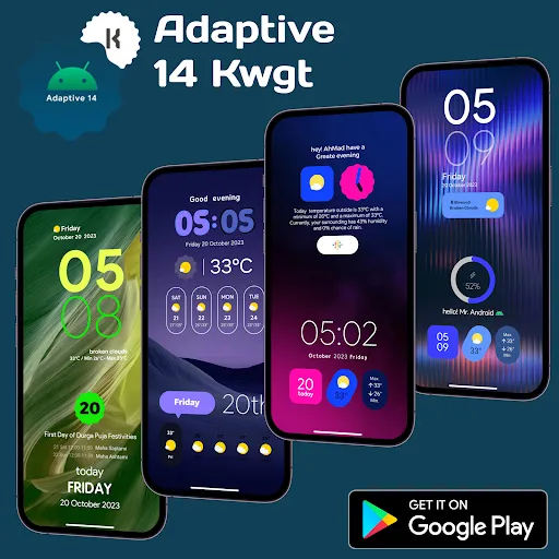 Adaptive 14 Kwgt 스크린샷
