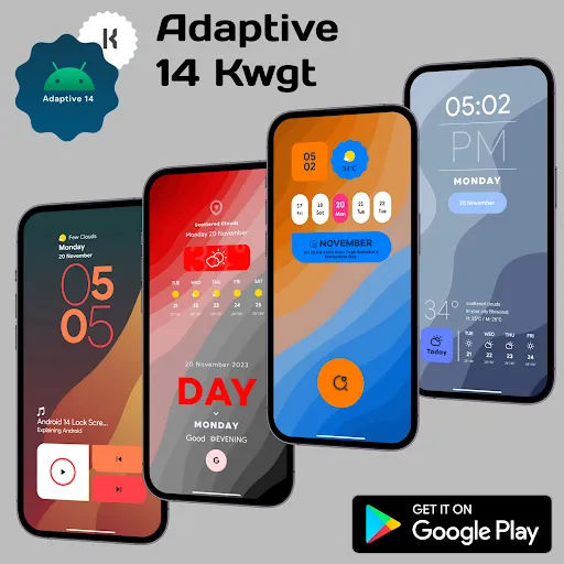 Adaptive 14 Kwgt 스크린샷