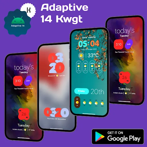 Adaptive 14 Kwgt 스크린샷