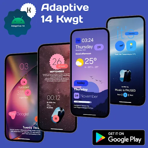 Adaptive 14 Kwgt 스크린샷