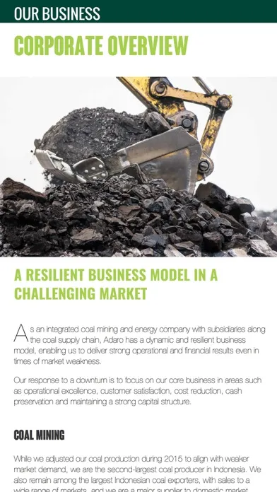 Скриншоты Adaro Energy Annual Reports