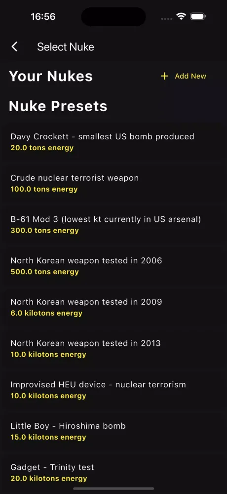 Nuke Map Screenshots
