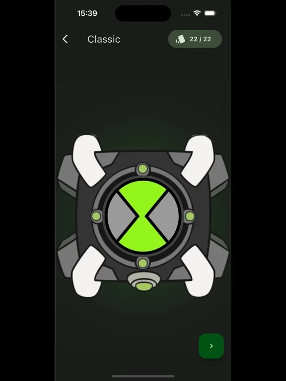 Capturas de pantalla de Omnitrix Wiki iPad 