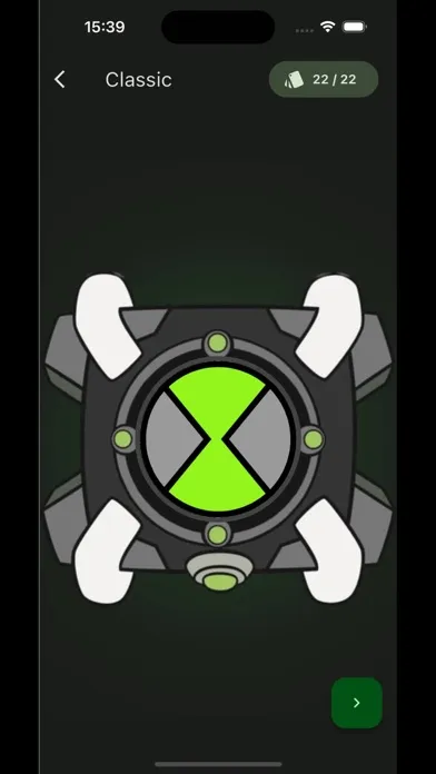Capturas de pantalla de Omnitrix Wiki