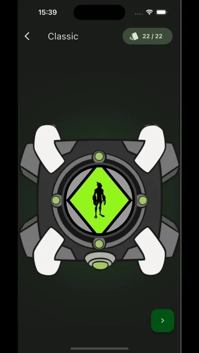 Capturas de pantalla de Omnitrix Wiki
