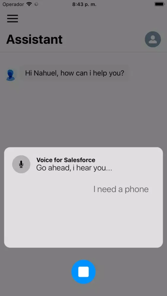 Скриншоты Voice for Salesforce