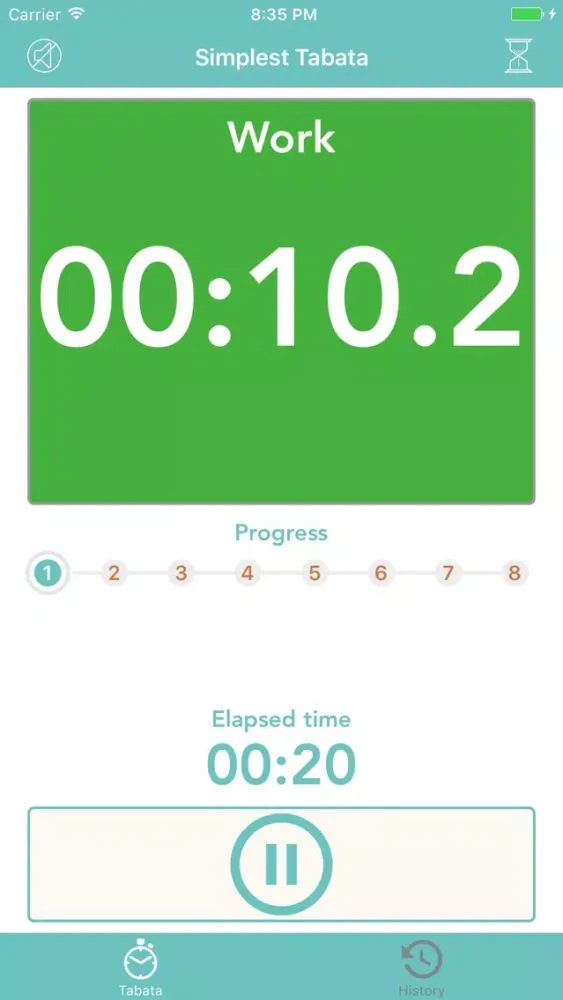 Capturas de tela do Simplest Tabata