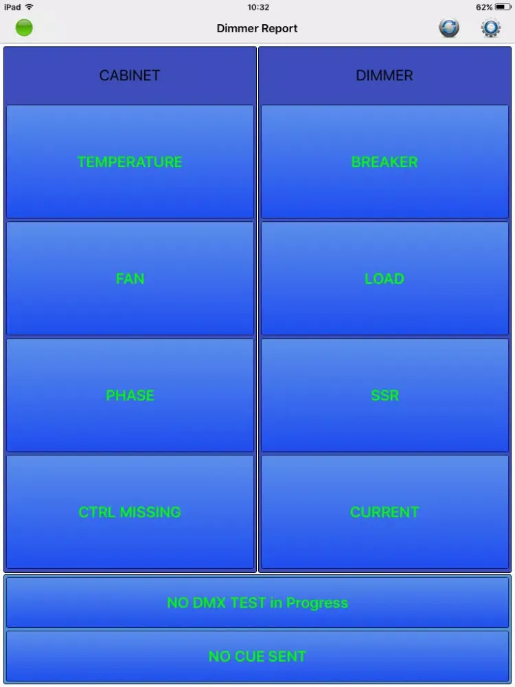 Zrzuty ekranu RDM Dimmer Report iPad 