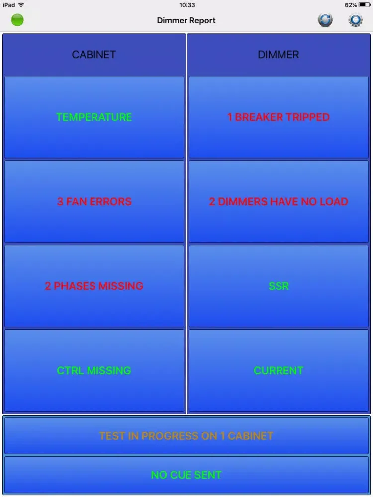 Zrzuty ekranu RDM Dimmer Report iPad 