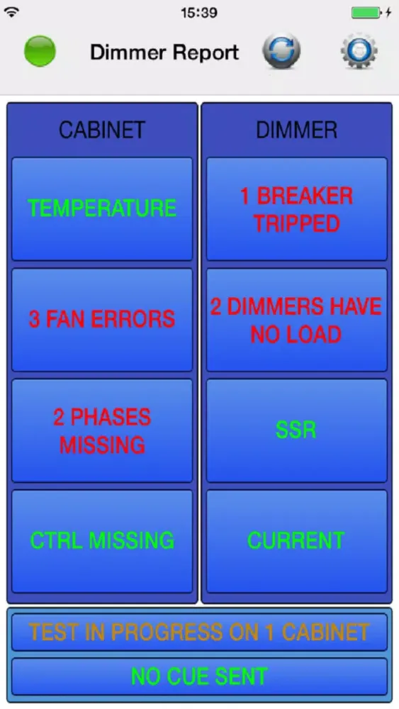 Zrzuty ekranu RDM Dimmer Report