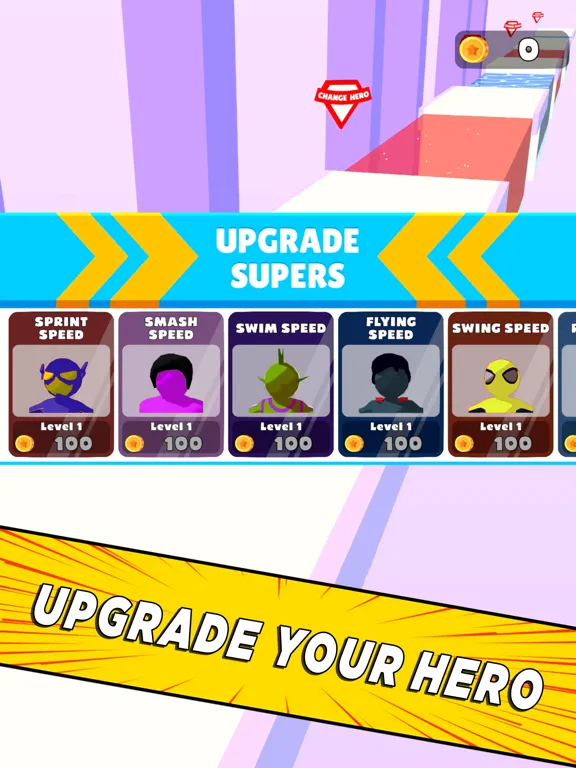 Superhero Race! iPad  Screenshots