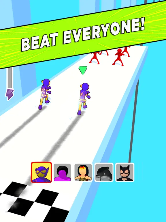 Superhero Race! iPad  Screenshots