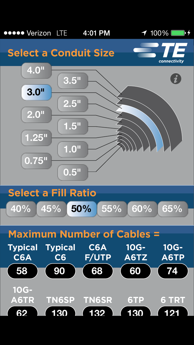 Conduit Fill Capacity Calculator স্ক্রিনশট