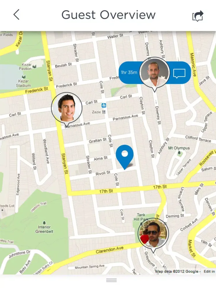 Minutes Away Social iPad  Screenshots