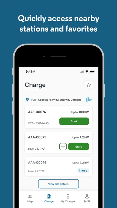 Ảnh chụp màn hình của FLO EV Charging