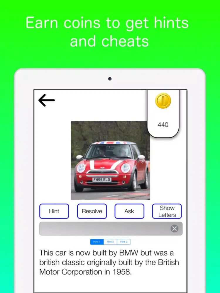 Name That! Car - Guess the car brand and model photo quiz iPad  Screenshots
