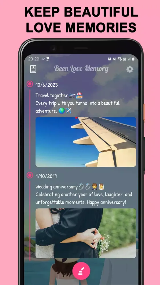 Tangkapan layar Been Love Memory -Love Counter
