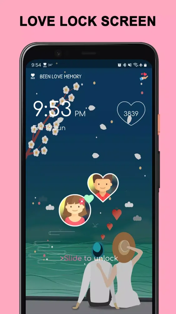 Tangkapan layar Been Love Memory -Love Counter