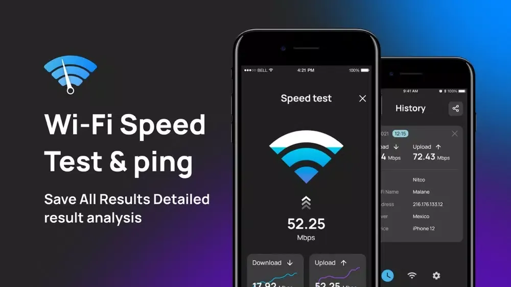 تصاویر Wi-Fi Speed Test & ping
