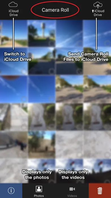 OK for iCloud - Transfer images & videos - iPhone version Screenshots